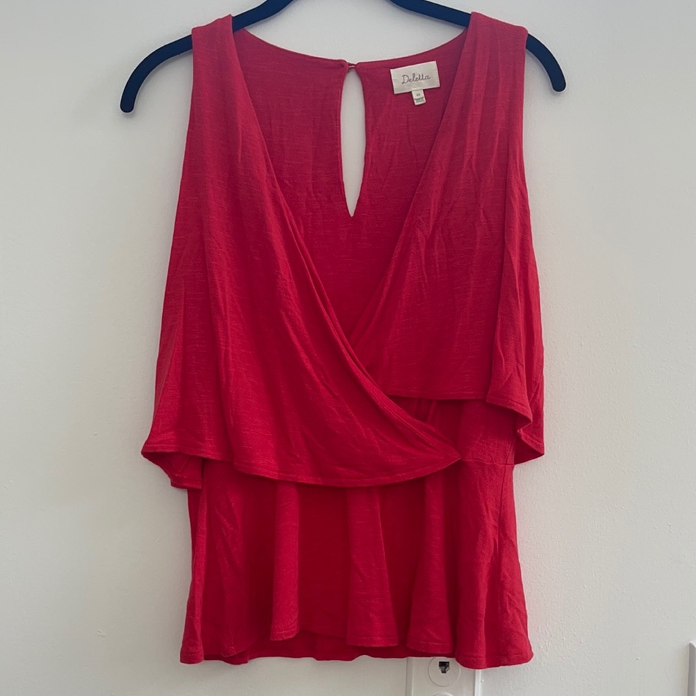 Red Anthropologie XS Top
